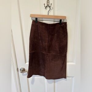 Vintage 100% suede Brooks Brothers skirt size 4